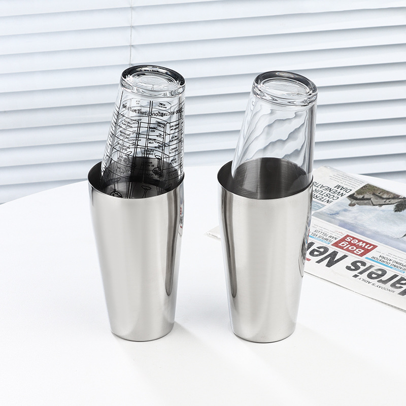Boston glass Cup shaker, American glass shaker, cocktail glass shaker shaker set full figure