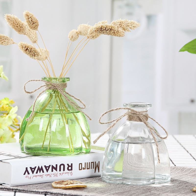 Creative small flower vases, home decoration items, spider plant vases, glass handicrafts, pumpkin vases, living room flower arrangement ornaments Application Scenario