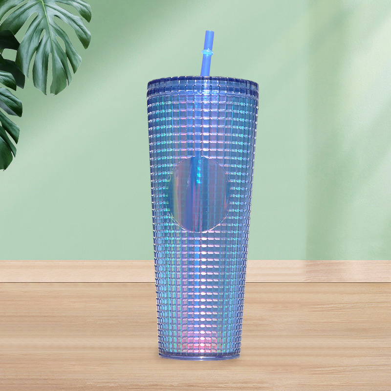 Wholesale of new cross-border fashionable corn cups, portable double-layer multi-color sports water cups, 710ml large-capacity water cups Application Scenario