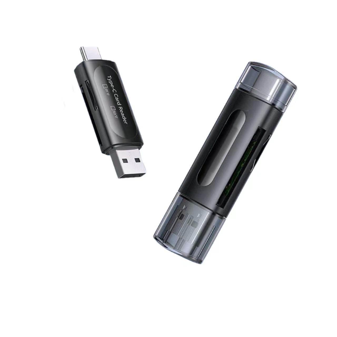 TYPE-C TF/SD memory 2-in-1 card reader for mobile phones, tablets and OTG multi-functional card reader details Picture