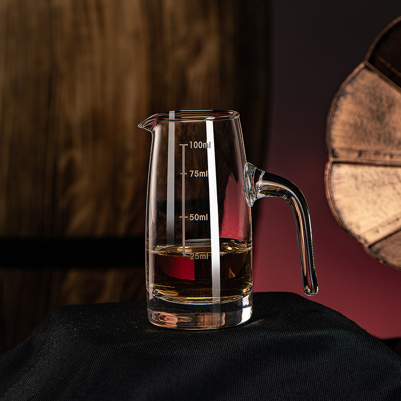 White spirit cup holder set, household transparent high-end glass wine dispenser, one-sip cup, wine cup, small wine glass for Chinese spirits details Picture