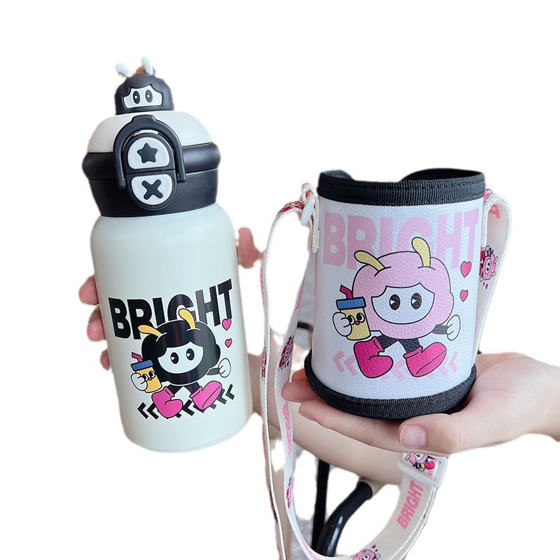 The new children's insulated cup has a high appearance level and a large capacity. It is made of 316 stainless steel and is suitable for both men and women to carry with straps Item Picture
