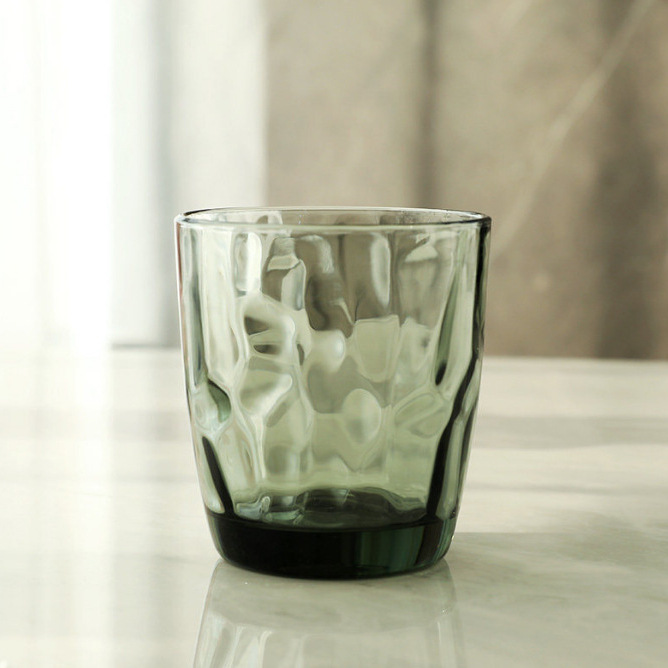 Wholesale hotel room toothbrush cups, colored mouthwash cups, pebble wine glasses, glass hotel washbasin glass cups and water cups Specification drawing