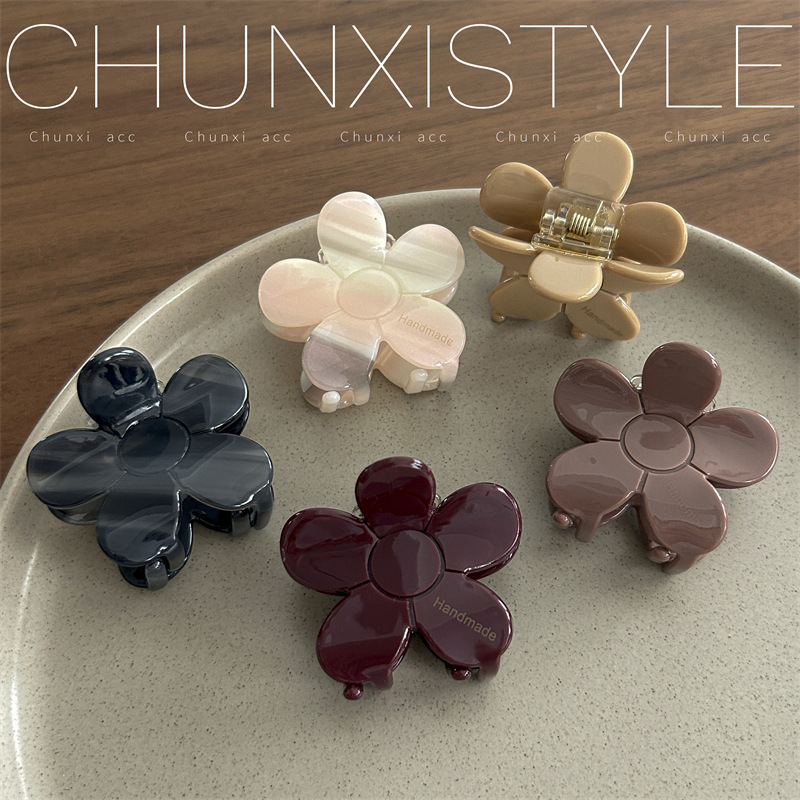 Fashionable princess hair clip headwear at the back of the head, versatile and elegant hair clip for women going out, simple shark clip hair clip Application Scenario