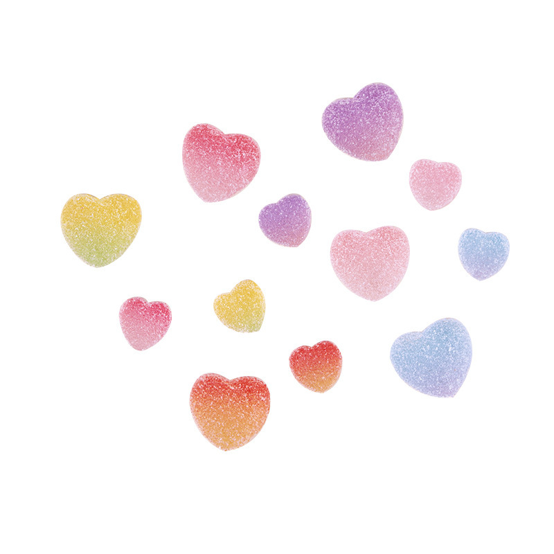 Creative simulation gummy candies, gradient handmade DIY accessories, cream gel hair clips, headwear, resin accessories Item Picture