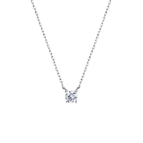 Korean-style simple single diamond necklace for women, with a niche design sense, light luxury, ethereal and girlish charm, and a cold collarbone chain Item Picture