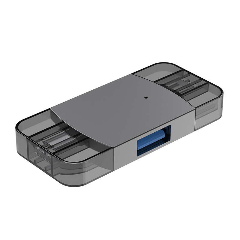 Compatible with Apple phone adapter, Type-C adapter, 2-in-1, 2-through, high-speed USB flash drive, mouse, OTG converter Specification drawing
