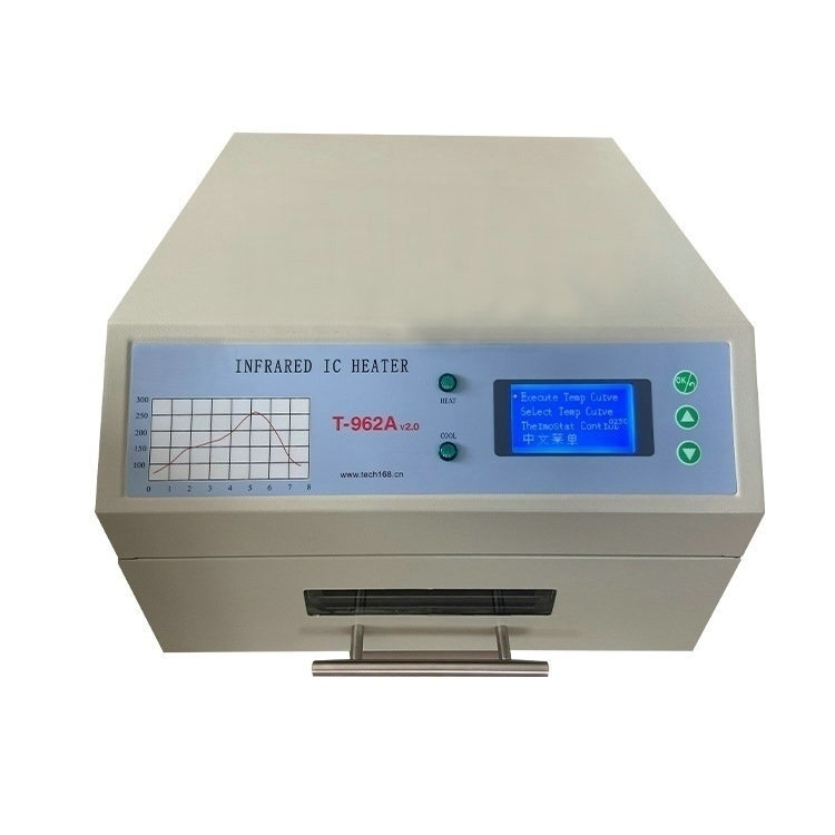 2023 New product SMT surface mount Desktop reflow Soldering Intelligent Infrared reflow Oven Reflow Soldering T962A v2.0 details Picture
