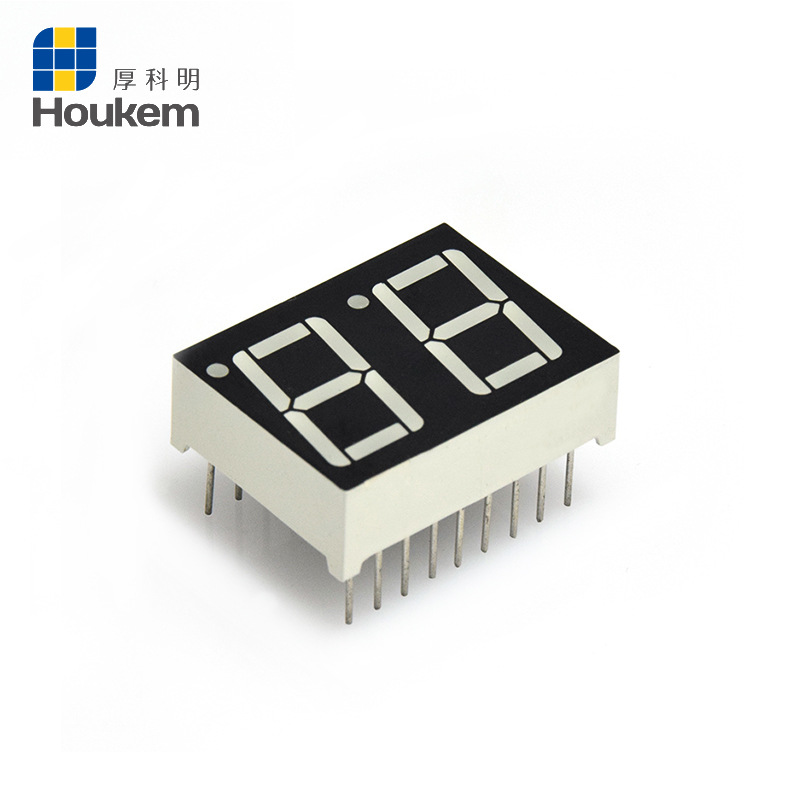 The manufacturer supplies 2-digit orange LED digital tubes and 7-segment LED digital tubes HOUKEM-5621BO full figure