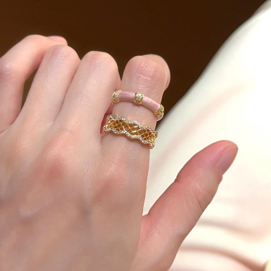Zircon flower butterfly ring for women 2025 New style light luxury high-end unique index finger ring, niche exquisite and versatile ring Item Picture