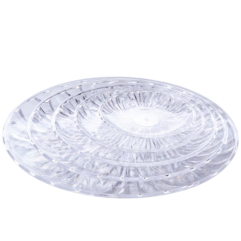 Fruit plate, plastic acrylic transparent fruit plate, creative snack plate, home candy plate, dried fruit plate, KTV snack plate Item Picture