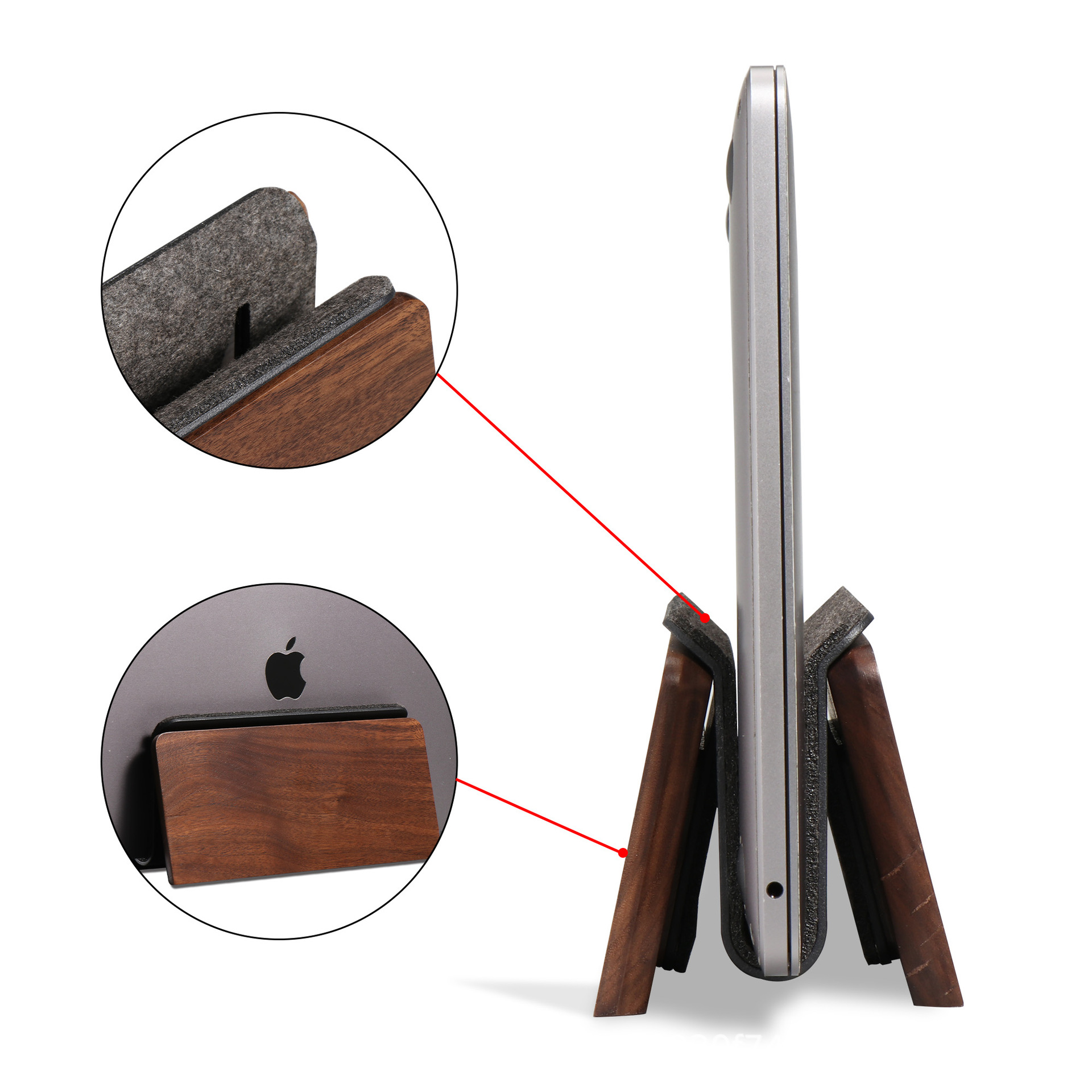 GROVEMADE vertical laptop storage stand, tablet stand, vertical desktop convenient heat dissipation base Application Scenario