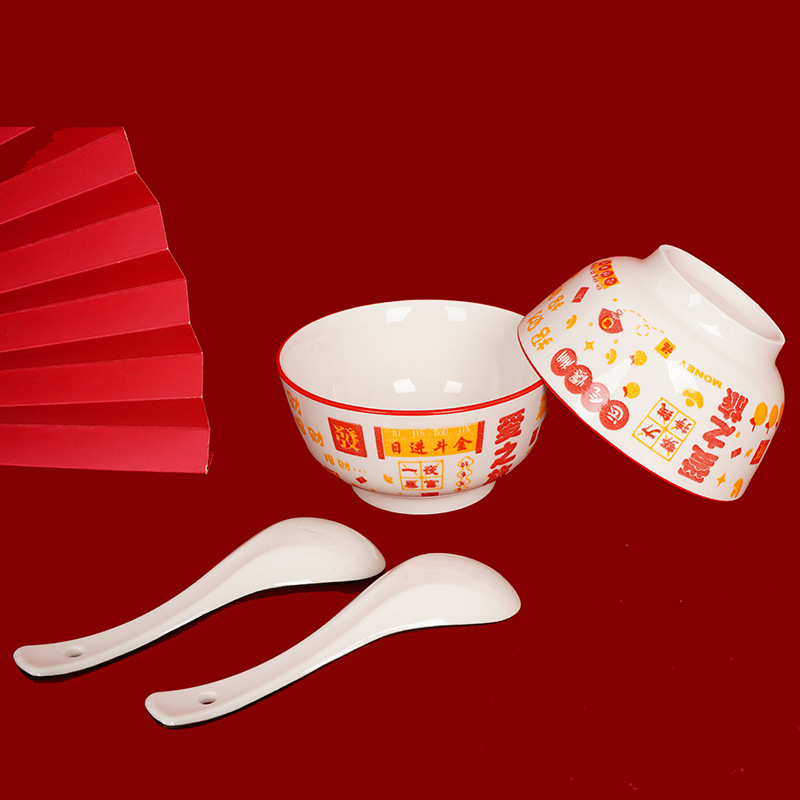 New ceramic tableware sets, including bowl and spoon sets, bowl and plate sets, gift bowls and gift boxes, as well as small opening gifts and souvenirs Application Scenario