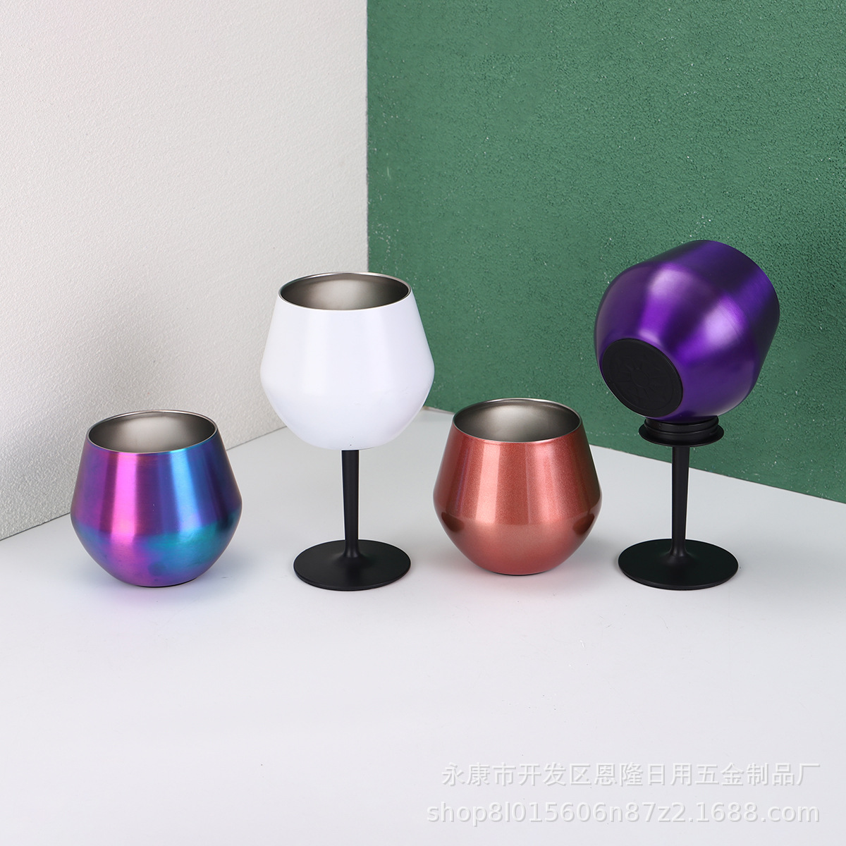 2025 best-selling high-end red wine glass, detachable stand, portable and convenient tall glass, 304 stainless steel coffee cup Specification drawing