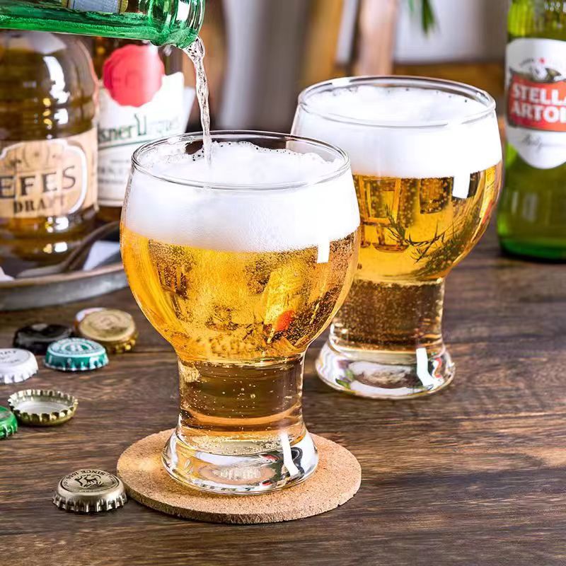 Reverse mouth craft beer mug, large-capacity glass cup, home internet-famous creative bar wheat draft beer cup, commercial Application Scenario