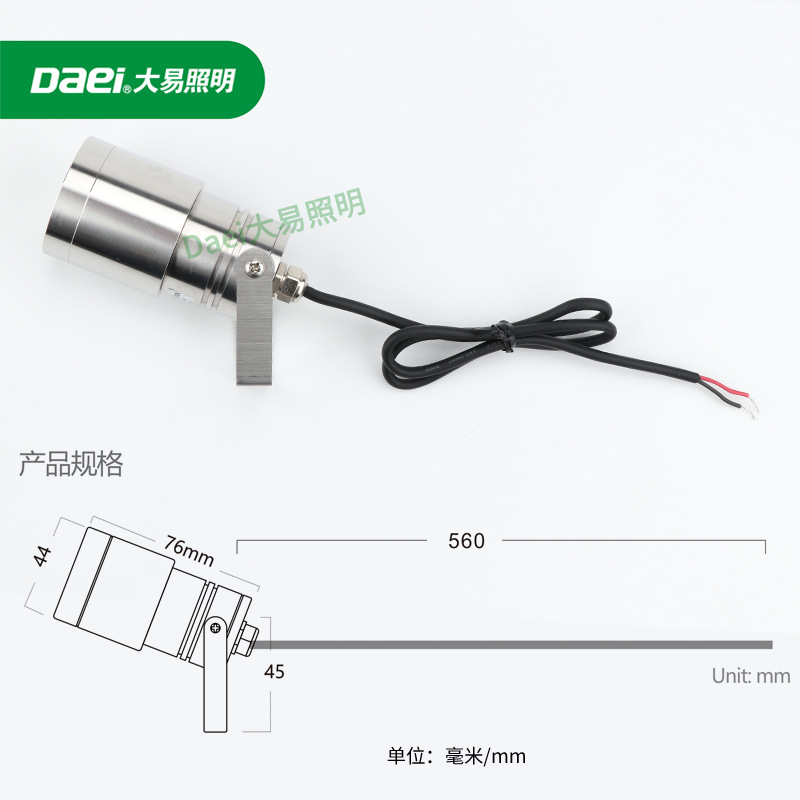 Exposed underwater LED spotlights, IP68 stainless steel underwater outdoor waterproof fishpond, COB underground CREE swimming pool lights Application Scenario