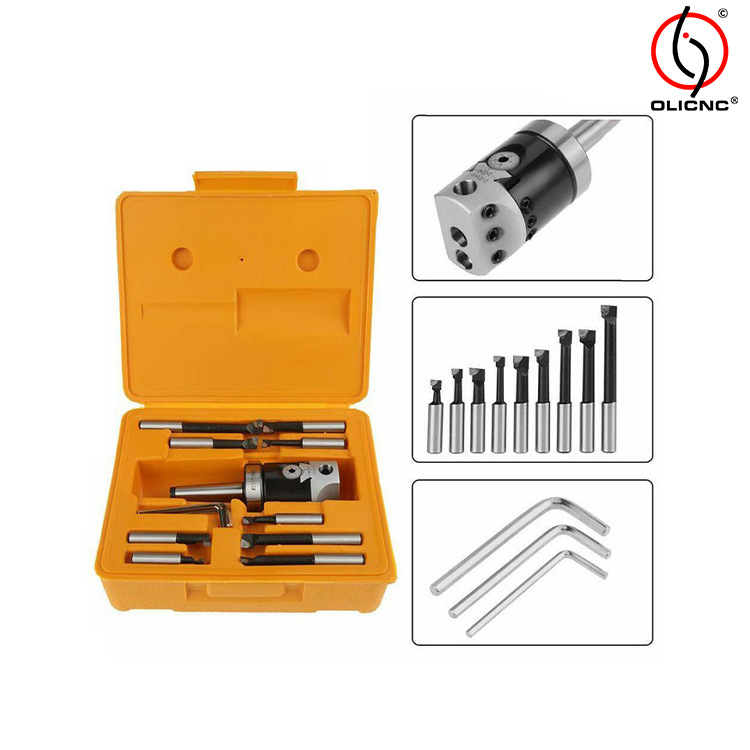 Drilling and milling machine machining center F1 Boring machine Boring Head set BT/MT/R8 Boring Head Cross-border full figure