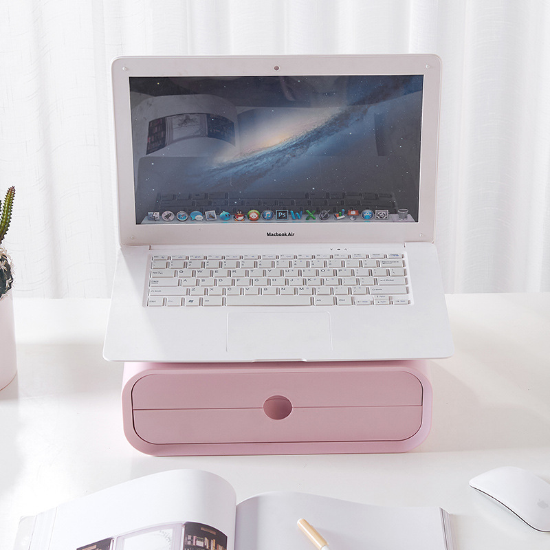 Monitor height stand, desktop storage and storage, high screen base, neck guard stand, suitable for office desktop computers Specification drawing