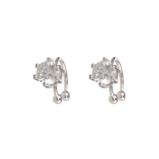 Super dazzling ~ Exquisite and elegant zircon ear bone clips, a niche design with a high-end feel, no ear piercings, and trendy earrings for women on Instagram Item Picture