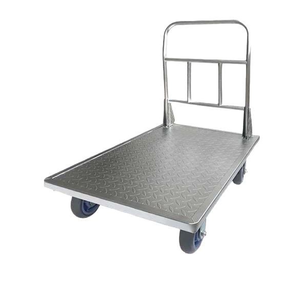 Flatbed carts, hand carts, cargo handling carts, thickened steel plate small carts, cargo handling carts, warehouse and factory trailers, heavy-duty carts Item Picture