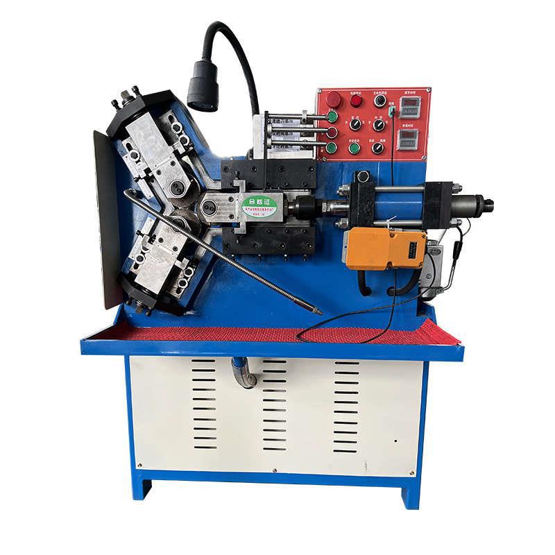 Two fully automatic hydraulic three-axis thread rolling machines, thread rolling machines, hollow tube mesh thread CNC knurling machines