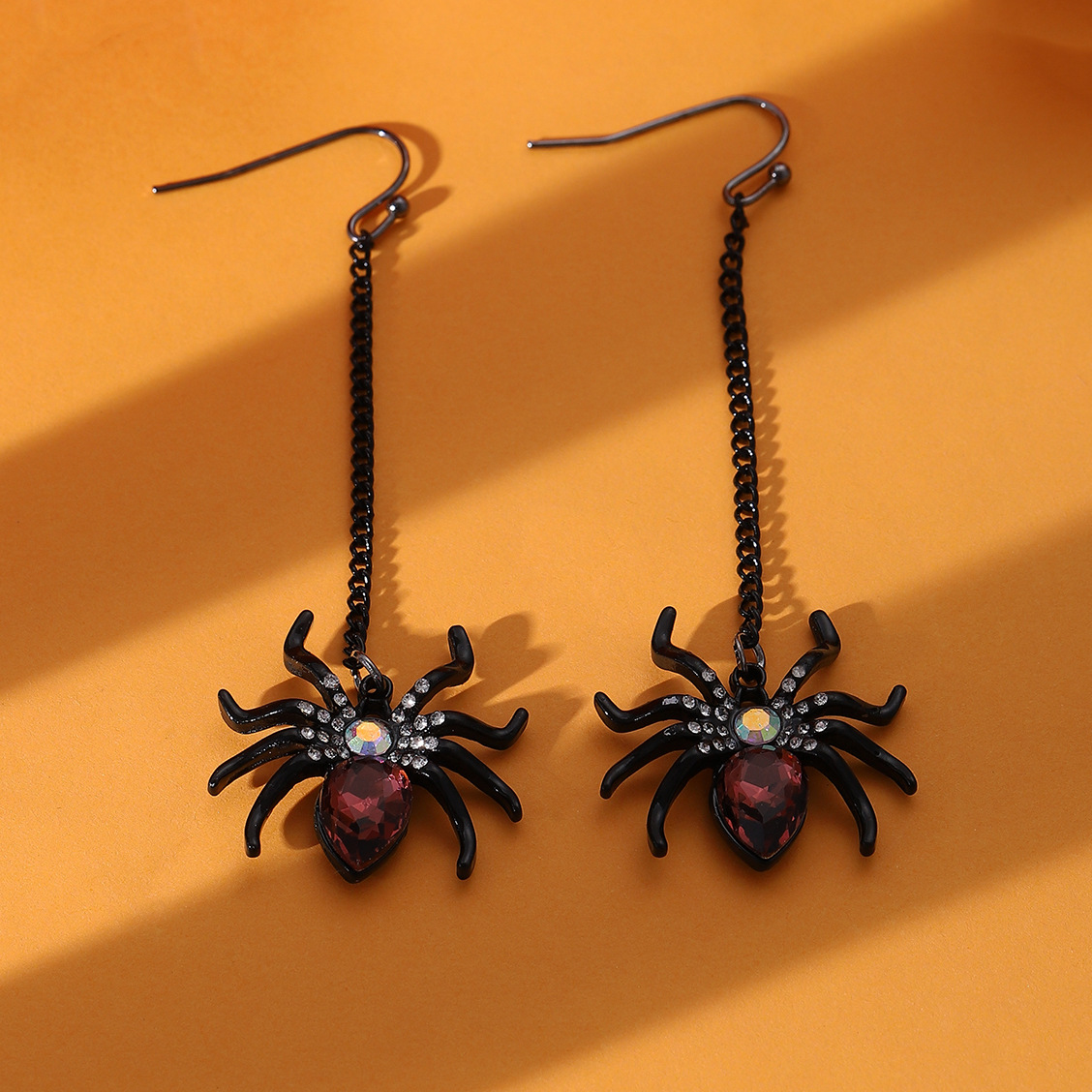 New Halloween earrings, girls' funny little devil bat spider pumpkin earrings, cross-border festival earrings wholesale Application Scenario