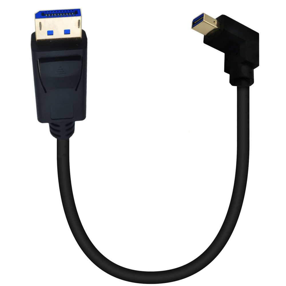 8K 1.4 gold-plated mini Displayport, bend 90 degrees to turn the dp cable, and connect the graphics card to the monitor cable details Picture