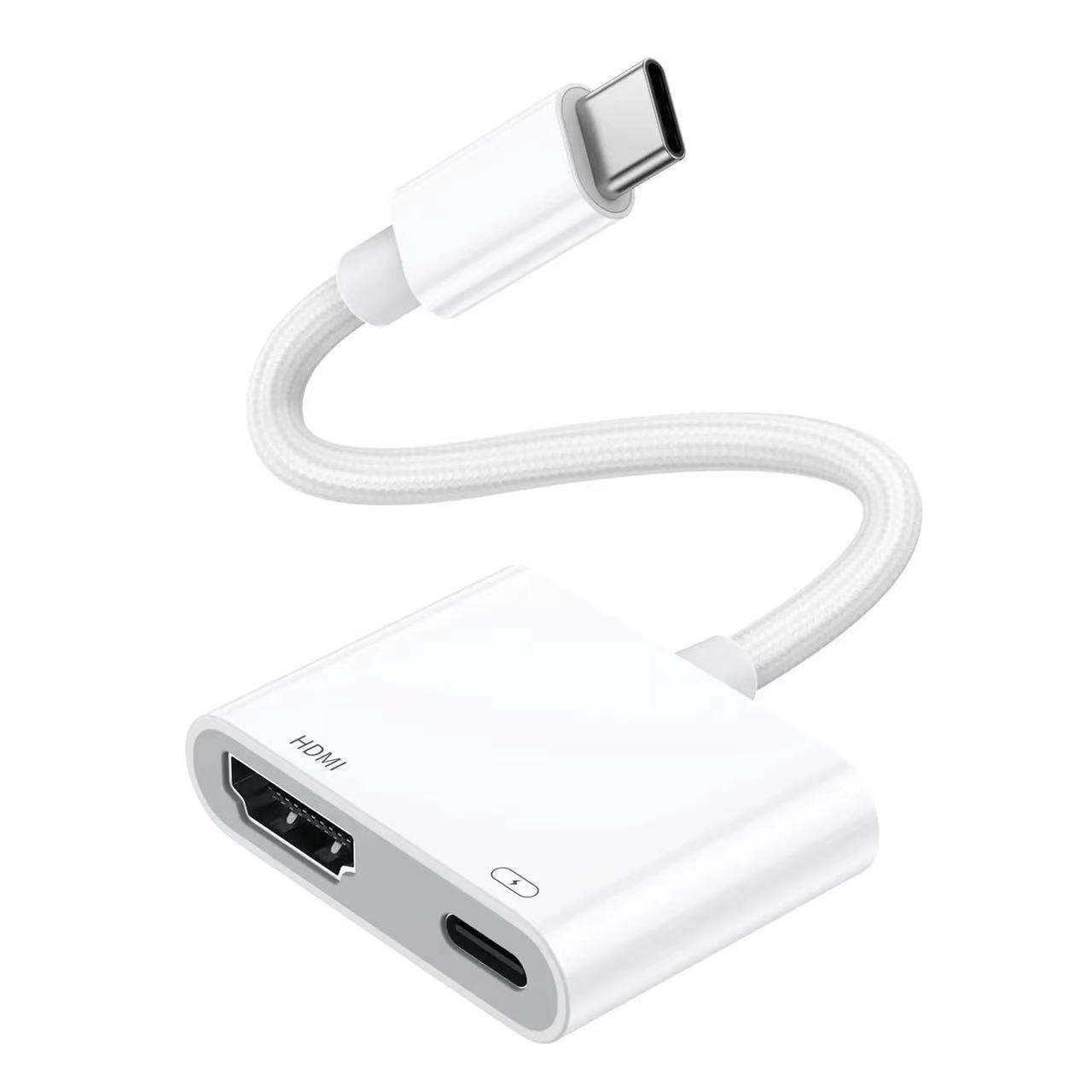 type-c to hdmi+PD100W expansion 4K 60HZ high-definition laptop 2-in-1 adapter cable Item Picture