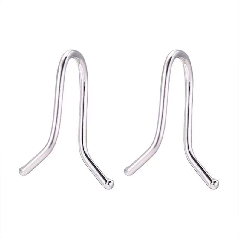 Simple line stud earrings for women with a niche design sense on Instagram, a new Korean style trendy and versatile daily ear accessory Item Picture