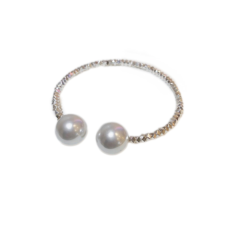Summer new goddess-like style silver pearl necklace, unique opening, internet-famous, niche and light luxury neckband and accessory Item Picture