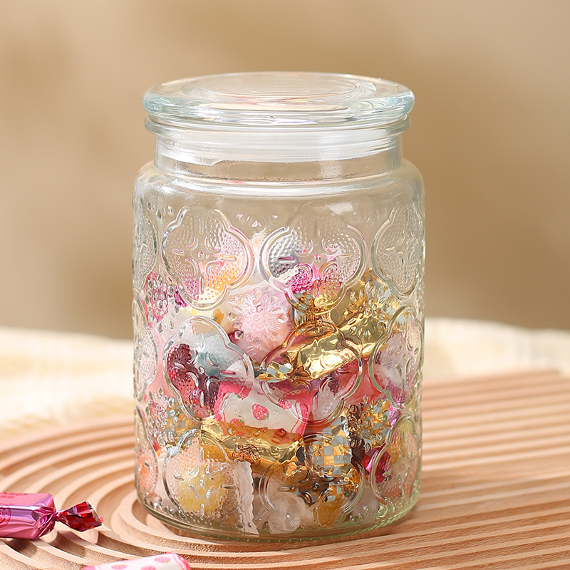 【 Drop Shipping 】 2 pieces of crabapple flower relief storage jars full figure