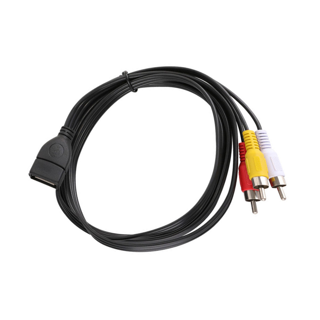 USB to Sanlianhua AV cable, USB to 3RCA audio and video cable, USB2.0 to 2RCA extension cable details Picture