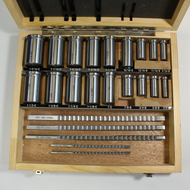 30-piece British standard broach set, involute spline broach standard parts, metric broach keyway push tool in stock Application Scenario