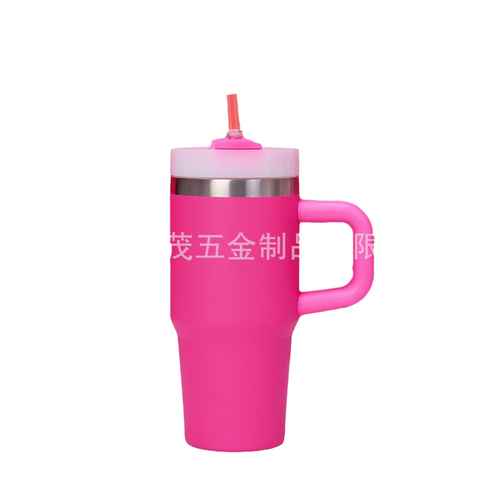 Wholesale of Amazon 304 stainless steel insulated cups with large capacity, 14oz handle, car cups, ice holders and water cups with straws Item Picture