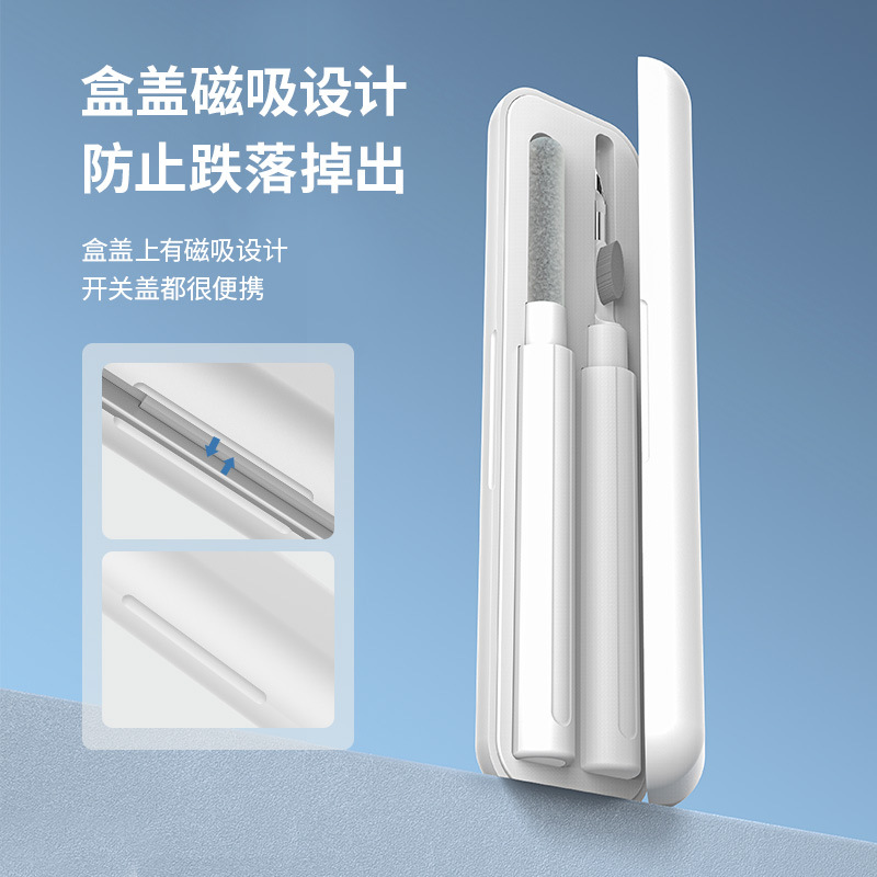 Cross-border Bluetooth earphone cleaning pen set is suitable for Airpods earphone, mobile phone and computer cleaners. Factory direct sale details Picture