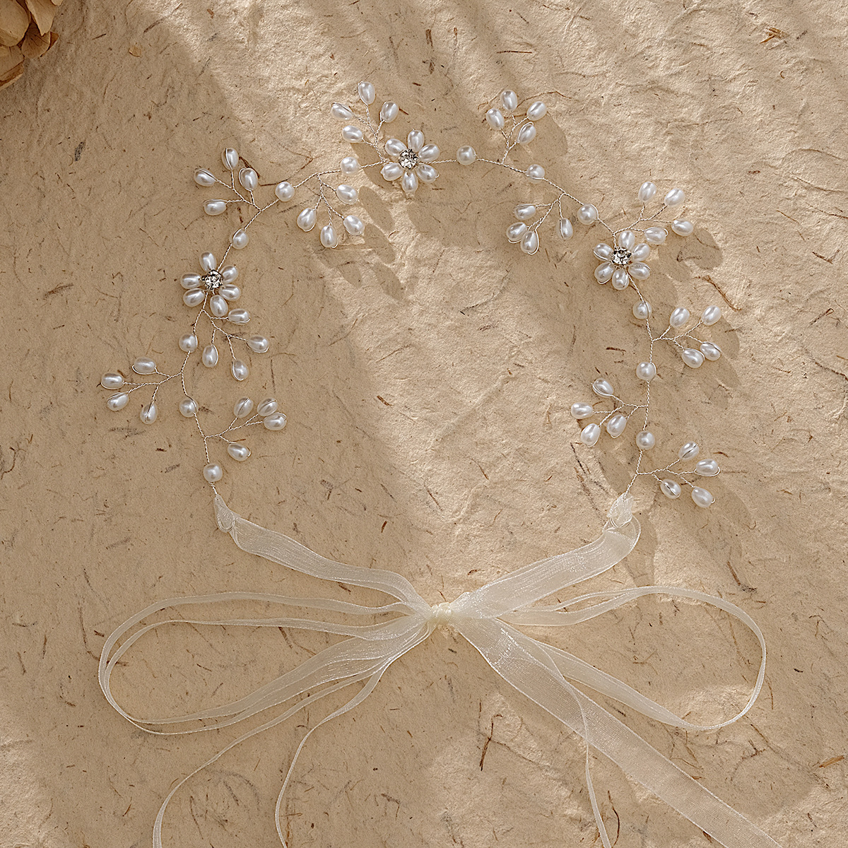 New European and American headwear, luxurious bride headband, fashionable pearl rhinestone handcrafted headband, wedding ball party accessories full figure