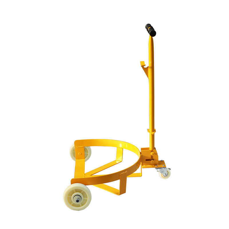 Low-position oil drum handling vehicle, labor-saving loading and unloading, sliding hand push and pull vehicle, jaw eagle-beak round iron drum, plastic drum, universal wheels Item Picture