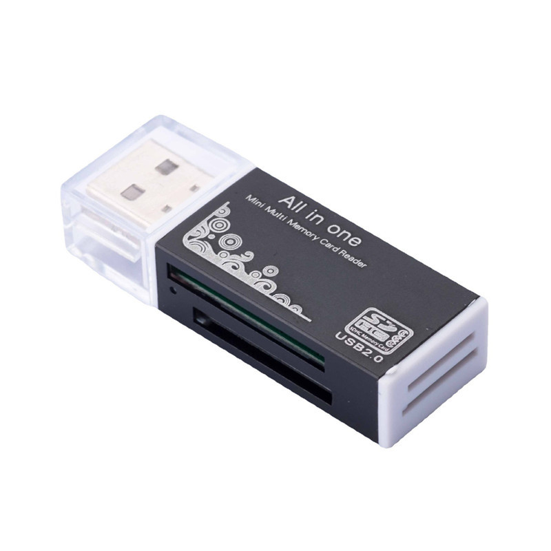 Factory wholesale of Shiyou Xiangyun SY-638 multi-functional card reader TF+SD+M2+MS four-in-one aluminum alloy Item Picture