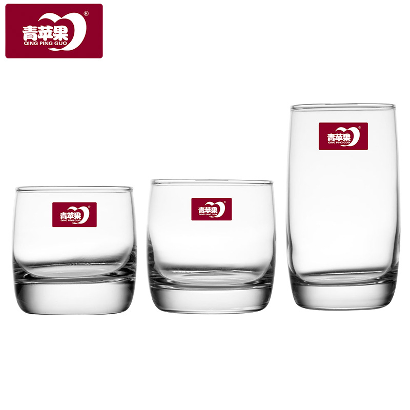 Wholesale of heat-resistant glass cups, juice cups, beer mugs, tea brewing cups, creative water cups and whisky glasses from Green Apple Manor full figure