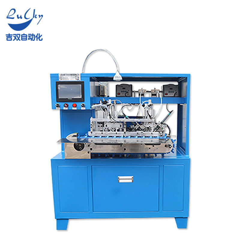 BNC head automatic soldering machine, terminal pressing soldering machine, lotus head 3.5 audio cable fully automatic soldering machine equipment Application Scenario