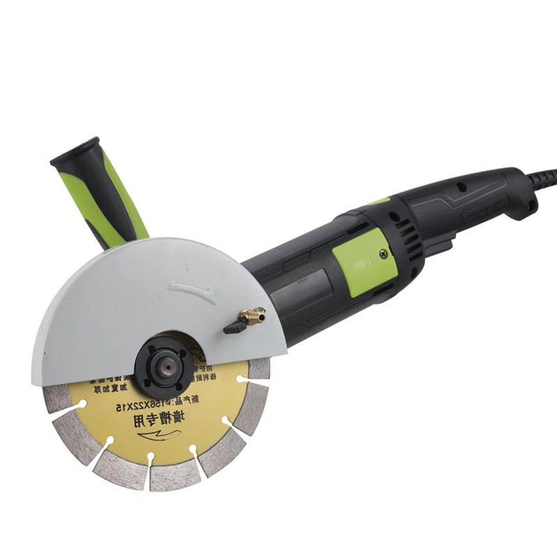 Single-piece grooving machine, concrete with water, dust-free, water and electricity installation, wall Angle grinder, electrician, cutting machine, high power Item Picture
