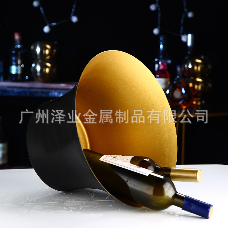 Stainless steel champagne basin, ice bucket, bar, ice cubes, chilled wine, beer, red wine, ice cubes, ice bucket, Bingzi, large size Application Scenario