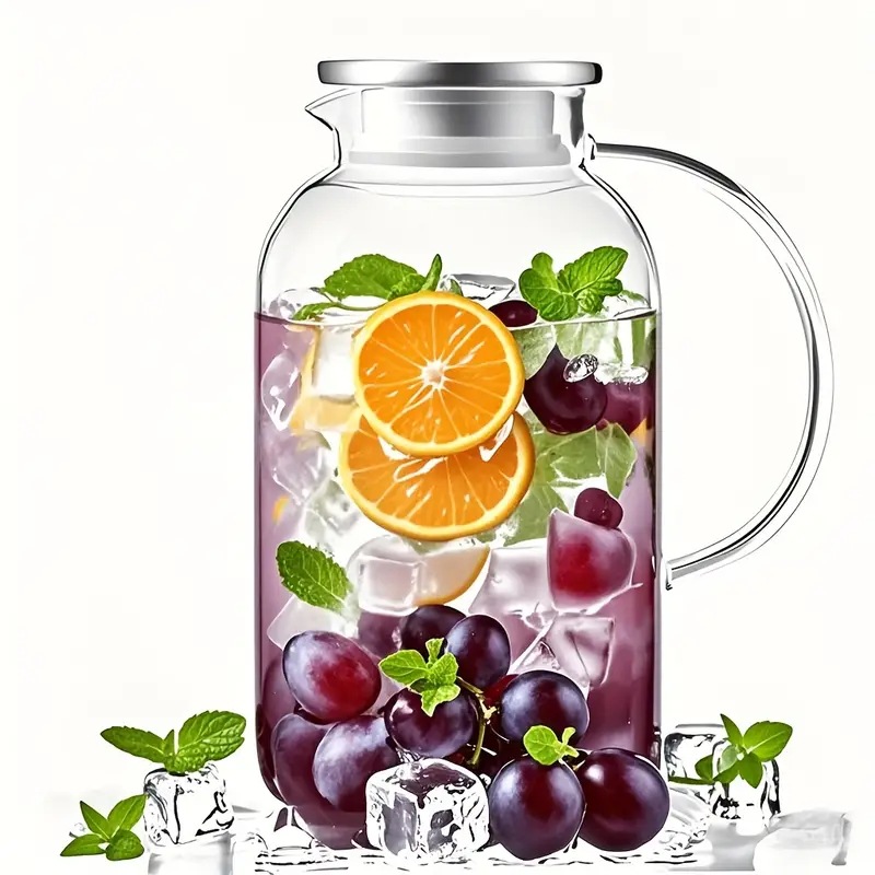 High borosilicate glass high-temperature resistant household cooling water bottle, large-capacity cold boiled water cup, fruit teapot, brewing teapot, tying teapot Application Scenario
