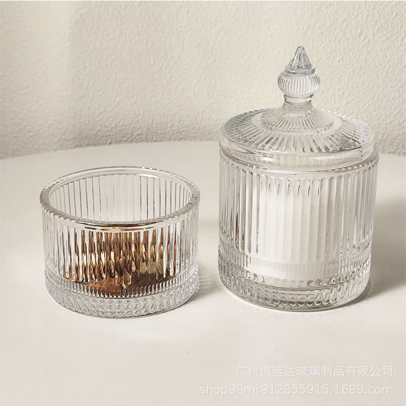 Scented candles, glass jars, jewelry storage boxes, cotton swabs, storage jars, candy cups, sugar jars, wedding candies, cube sugar, snacks Application Scenario