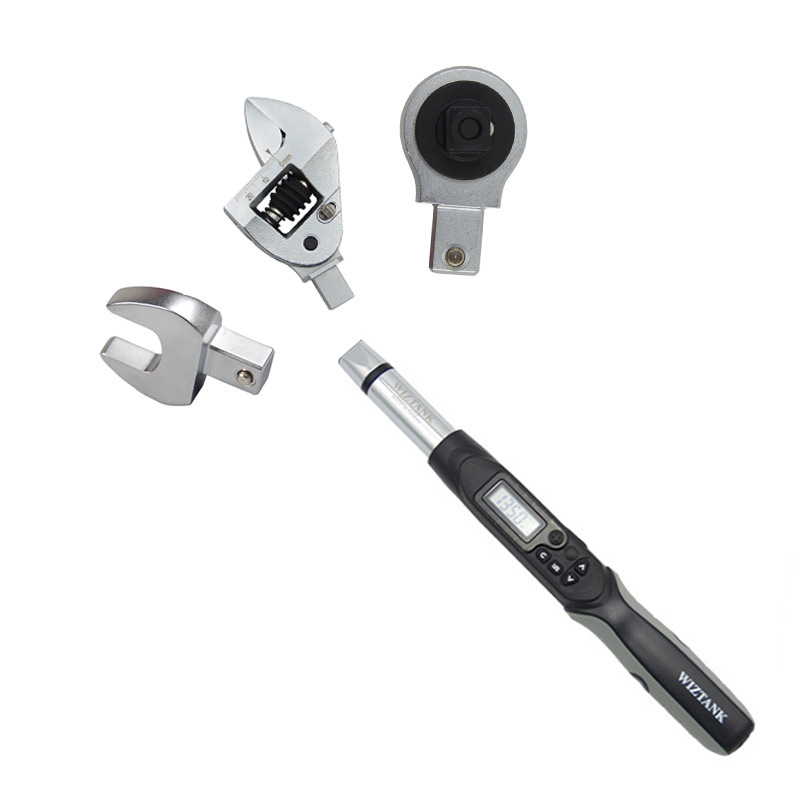 Taiwan WIZTANK digital torque wrench, interchangeable head torque wrench WEC2-030BN industrial torque wrench full figure