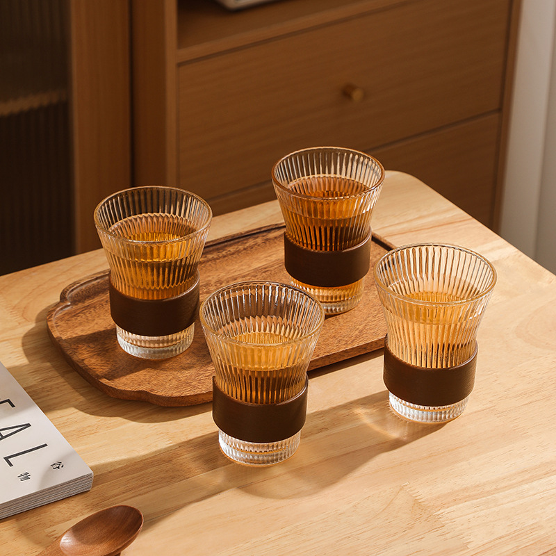 Wholesale of high-appearation-level internet-famous Japanese-style organ cups and high borosilicate glass cups as gifts for business opening events Specification drawing