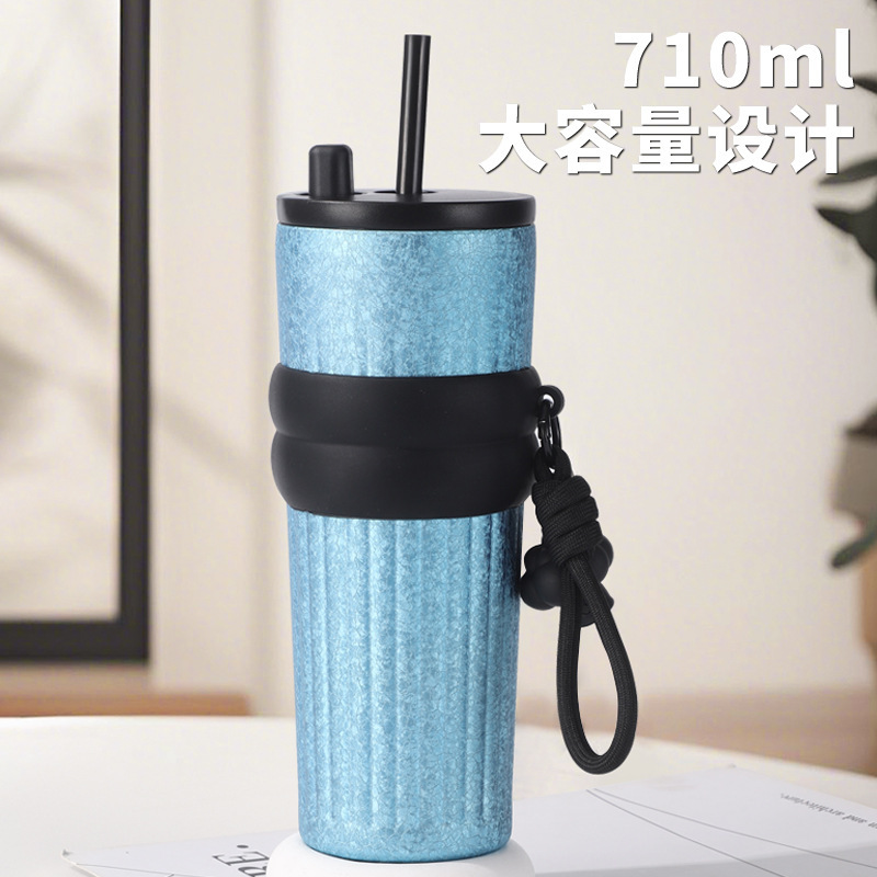 New titanium cups, high appearance level water cups, 316 stainless steel insulated cups, large-capacity cups, portable ice cups, straw cups Specification drawing