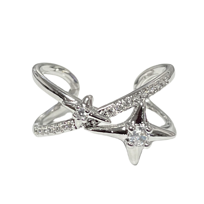This is a simple and stylish star-studded open-top ring that is versatile for women's charm. It features an Instagram niche design with a cold and cool style Item Picture