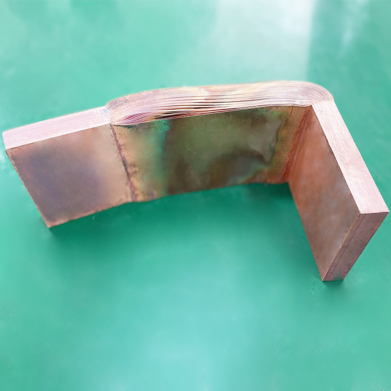 Copper foil and copper bar new energy flexible connection welding samples, red copper high-molecular diffusion welding samples, bubar welding Application Scenario