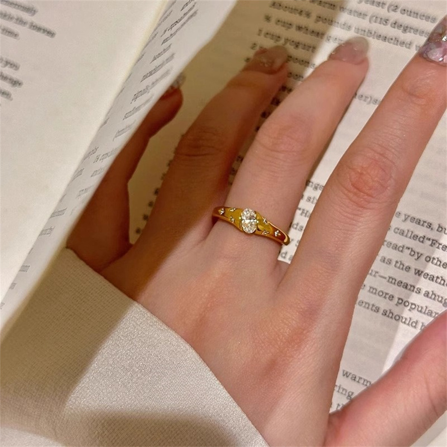 vintager vintage planetary ring for women, a light luxury and high-end index finger ring with a niche design and adjustable opening details Picture